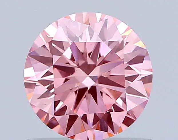 0.75ct Round Lab Grown Diamond (Colour Fancy Light Pinkish Pink, Clarity VS1, Cut VG, Uncertified)