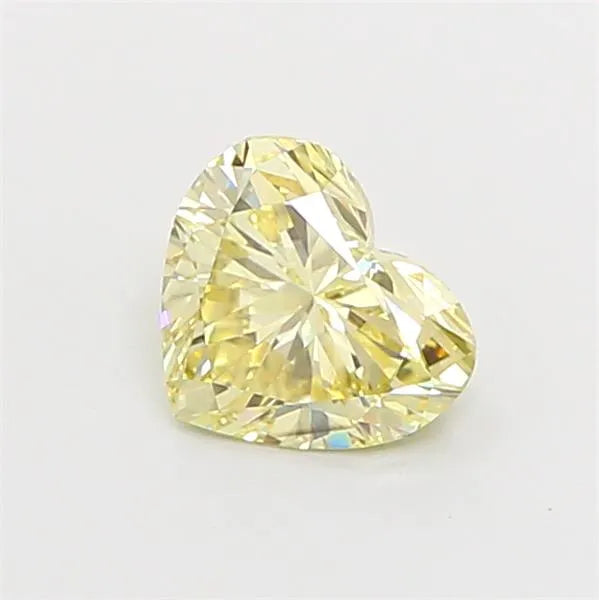 0.77ct Heart Lab Grown Diamond (Colour Fancy Light Yellow, Clarity VVS2, IGI Certified)