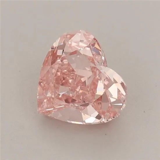 0.77ct Heart Lab Grown Diamond (Colour Fancy Vivid Pink, Clarity VS1, IGI Certified)