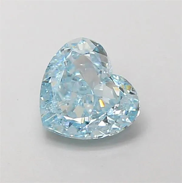 0.78ct Heart Lab Grown Diamond (Colour Fancy Intense Greenish Blue, Clarity VS1, IGI Certified)