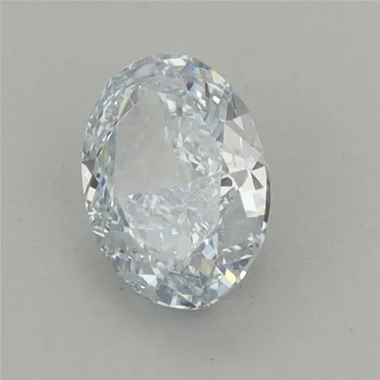 0.78ct Oval Lab Grown Diamond (Colour Fancy Light Blue, Clarity VS1, IGI Certified)