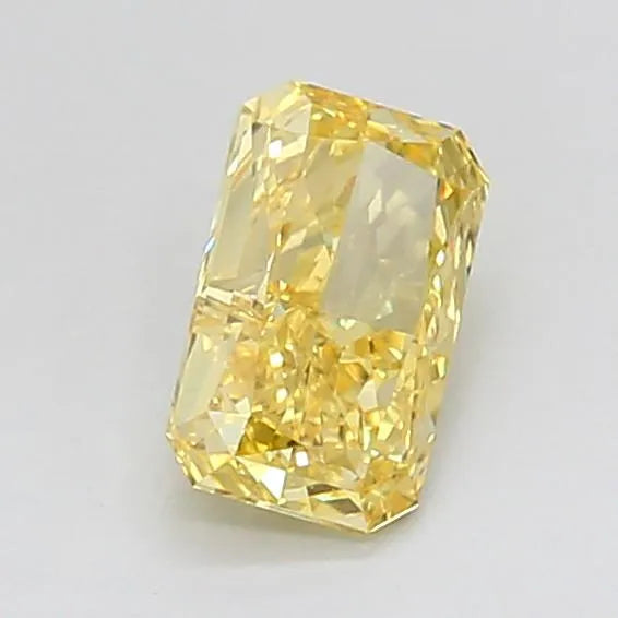 0.79ct Radiant Lab Grown Diamond (Colour Fancy Vivid Yellow, Clarity VVS2, Cut GD, IGI Certified)