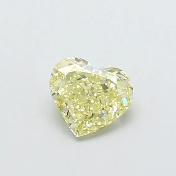 0.81ct Heart Lab Grown Diamond (Colour Fancy Yellow, Clarity VVS2, IGI Certified)