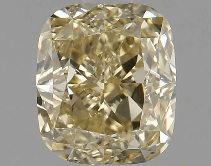 0.82ct Cushion brilliant Natural Diamond (Colour Fancy Brownish Yellow, Clarity VVS2, GIA Certified)