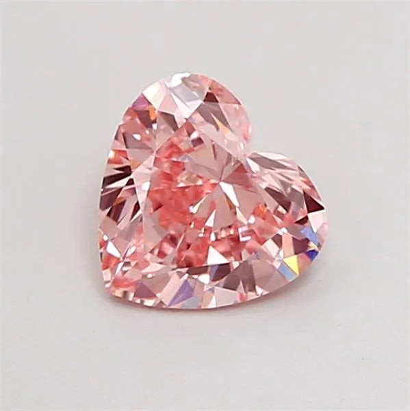 0.82ct Heart Lab Grown Diamond (Colour Fancy Intense Pink, Clarity VS1, IGI Certified)