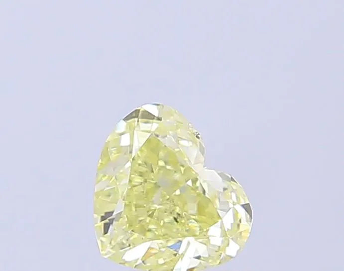 0.82ct Heart Lab Grown Diamond (Colour Fancy Yellow, Clarity VVS2, IGI Certified)