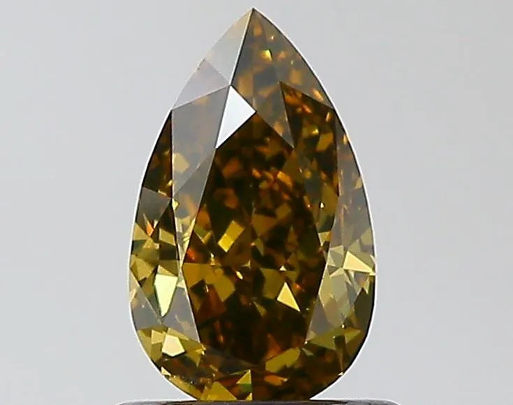 0.82ct Pear Natural Diamond (Colour Fancy Dark, Clarity VS2, GIA Certified)