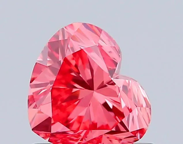 0.83ct Heart Lab Grown Diamond (Colour Fancy Vivid Pink, Clarity VS1, IGI Certified)