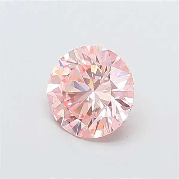 0.83ct Round Lab Grown Diamond (Colour Fancy Intense Pink, Clarity VS2, Cut EX, IGI Certified)