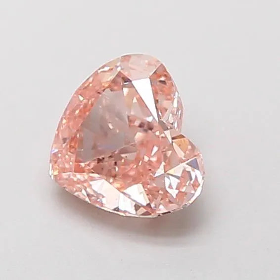 0.85ct Heart Lab Grown Diamond (Colour Fancy Light Pinkish Brown, Clarity VS2, IGI Certified)