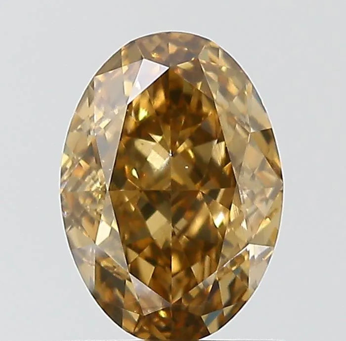 0.85ct Oval Natural Diamond (Colour Fancy, Clarity VS2, GIA Certified)
