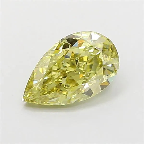 0.88ct Pear Lab Grown Diamond (Colour Fancy Intense Yellow, Clarity VS1, Uncertified)