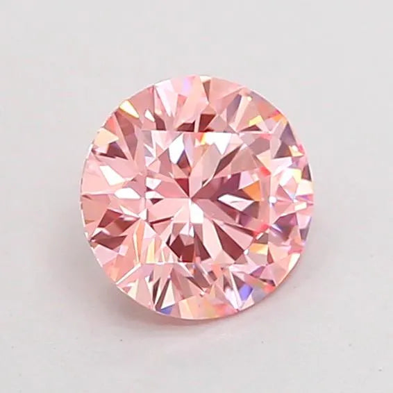 0.89ct Round Lab Grown Diamond (Colour Fancy Intense Pink, Clarity VVS2, Cut ID, IGI Certified)