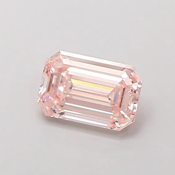 0.90ct Emerald Lab Grown Diamond (Colour Fancy Pink, Clarity VS1, IGI Certified)