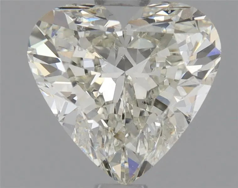 0.90ct Heart Natural Diamond (Colour K, Clarity SI2, Cut GD, GIA Certified)