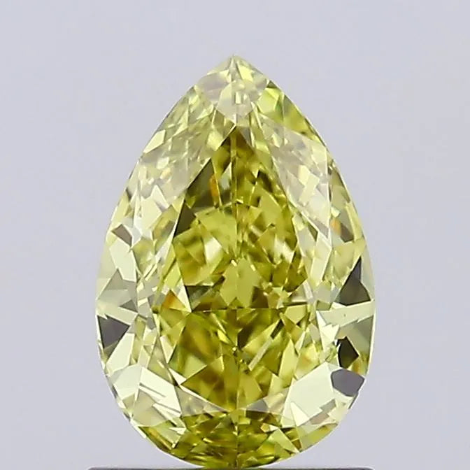 0.90ct Pear Lab Grown Diamond (Colour Fancy Intense Yellow, Clarity VVS2, IGI Certified)