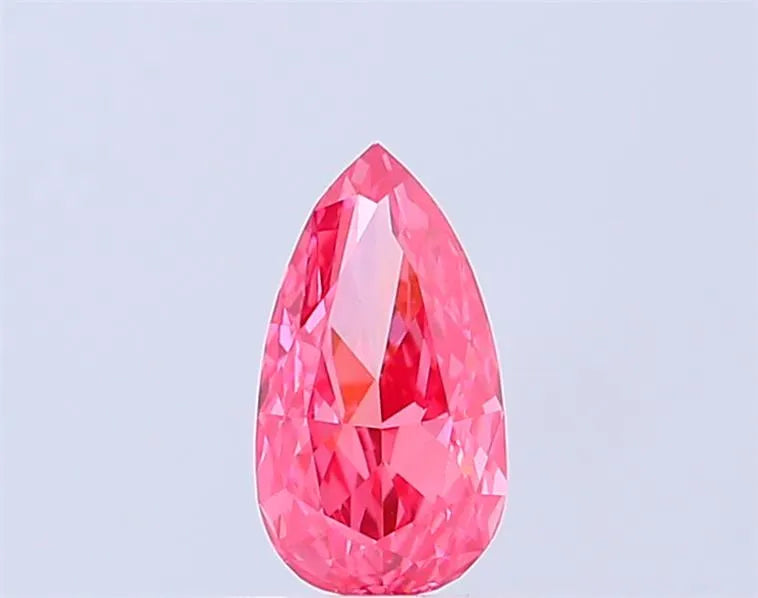 0.90ct Pear Lab Grown Diamond (Colour Fancy Vivid Pink, Clarity VS2, IGI Certified)