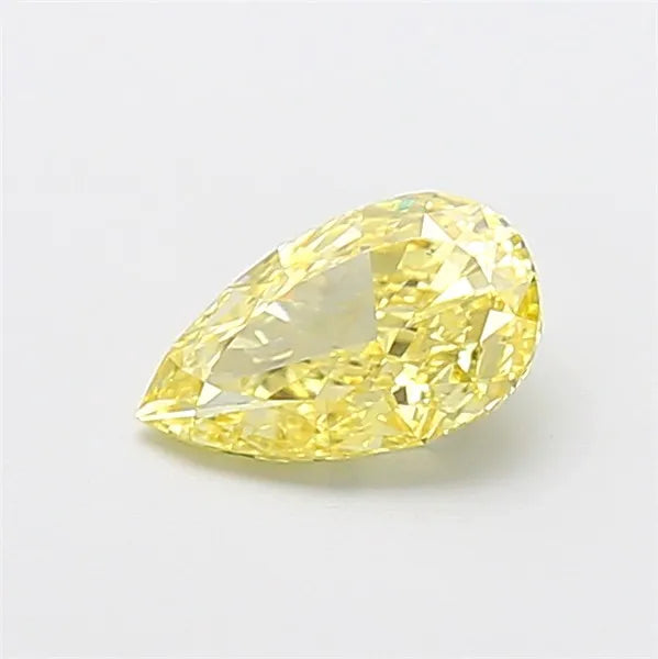 0.90ct Pear Lab Grown Diamond (Colour Fancy Vivid Yellow, Clarity VS2, Uncertified)