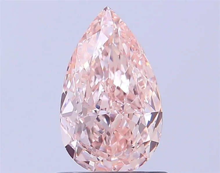 0.91ct Pear Lab Grown Diamond (Colour Fancy Pink, Clarity VVS2, IGI Certified)