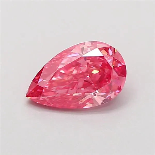 0.91ct Pear Lab Grown Diamond (Colour Fancy Vivid Pink, Clarity VS2, IGI Certified)