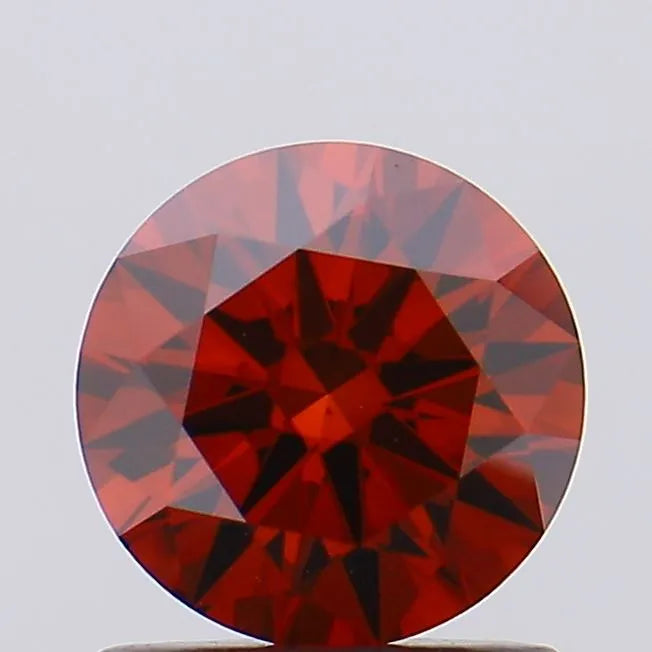 0.91ct Round Lab Grown Diamond (Colour Fancy Vivid Red, Clarity VS2, Cut EX, SGL Certified)