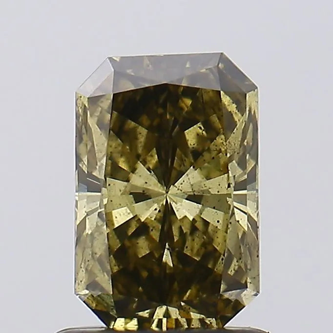 0.92ct Radiant Lab Grown Diamond (Colour Fancy Gray Yellow, Clarity SI2, IGI Certified)