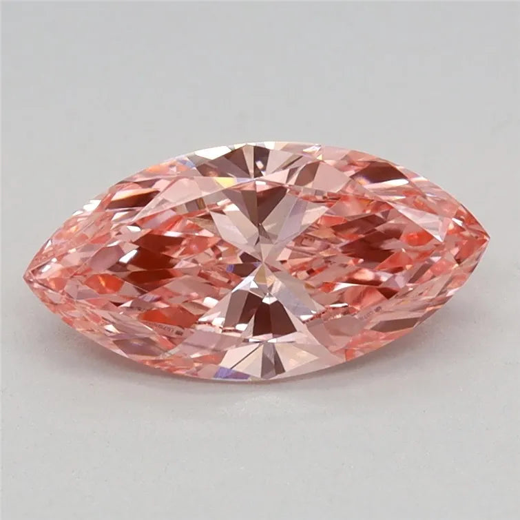 0.93ct Marquise Lab Grown Diamond (Colour Fancy Vivid Pink, Clarity VVS2, IGI Certified)