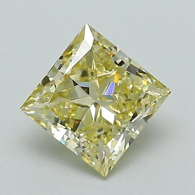 0.94ct Princess Lab Grown Diamond (Colour Fancy Yellow, Clarity VS1, IGI Certified)