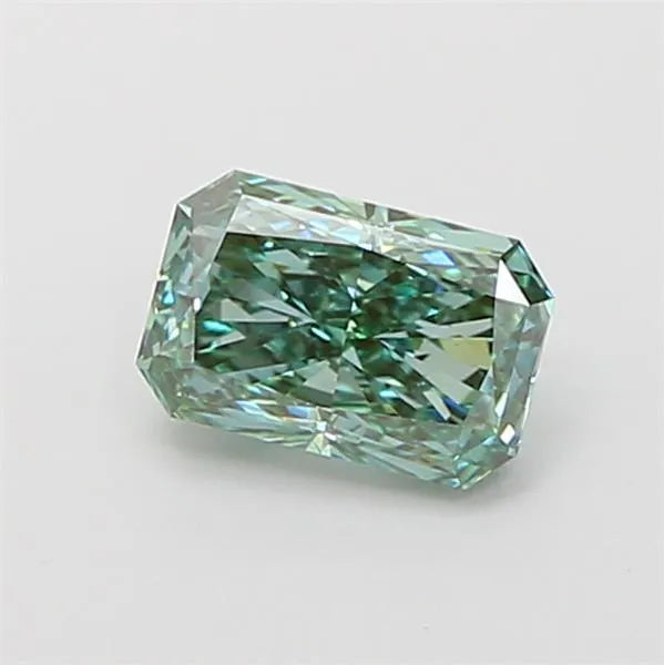 0.94ct Radiant Lab Grown Diamond (Colour Fancy Vivid Green, Clarity VVS2, IGI Certified)