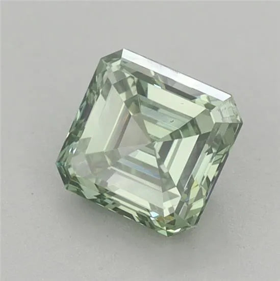 0.96ct Square emerald Lab Grown Diamond (Colour Fancy Vivid Green, Clarity VS1, IGI Certified)
