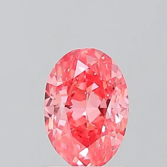 0.97ct Oval Lab Grown Diamond (Colour Fancy Pink, Clarity VS1, Uncertified)