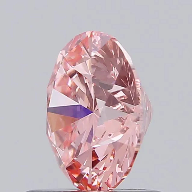 0.97ct Round Lab Grown Diamond (Colour Fancy Vivid Pink, Clarity VS2, Cut ID, IGI Certified)
