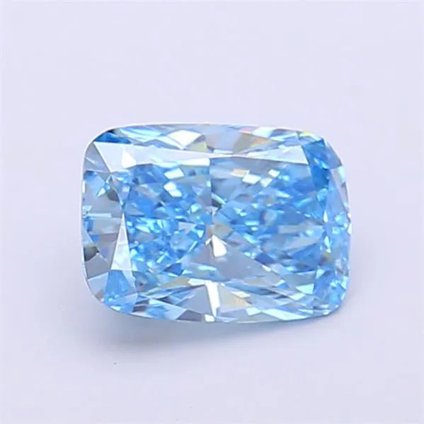 0.99ct Cushion modified Lab Grown Diamond (Colour Fancy Vivid Blue, Clarity VVS2, IGI Certified)