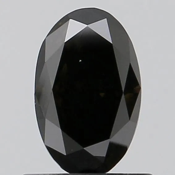 0.99ct Oval Lab Grown Diamond (Colour Fancy Deep Black, Clarity VS2, Uncertified)