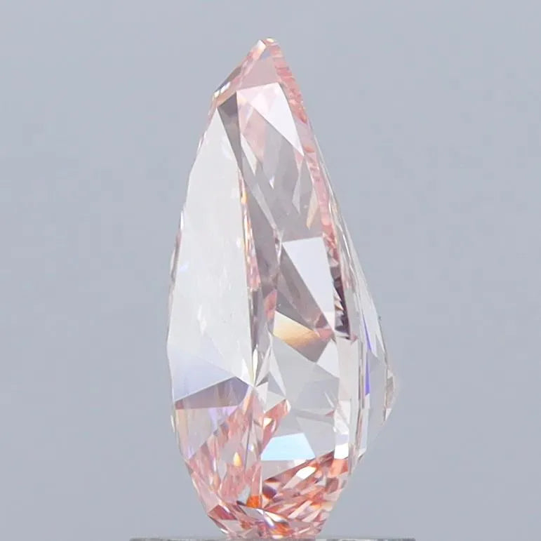 1.98ct Pear Lab Grown Diamond (Colour Fancy Pinkish Brown, Clarity VS2, IGI Certified)
