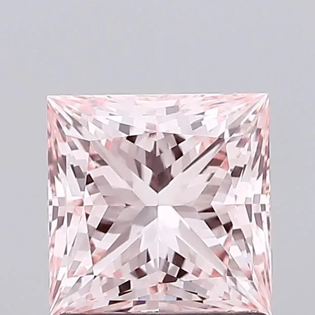 1.04ct Princess Lab Grown Diamond (Colour Fancy Intense Pink, Clarity VVS2, IGI Certified)