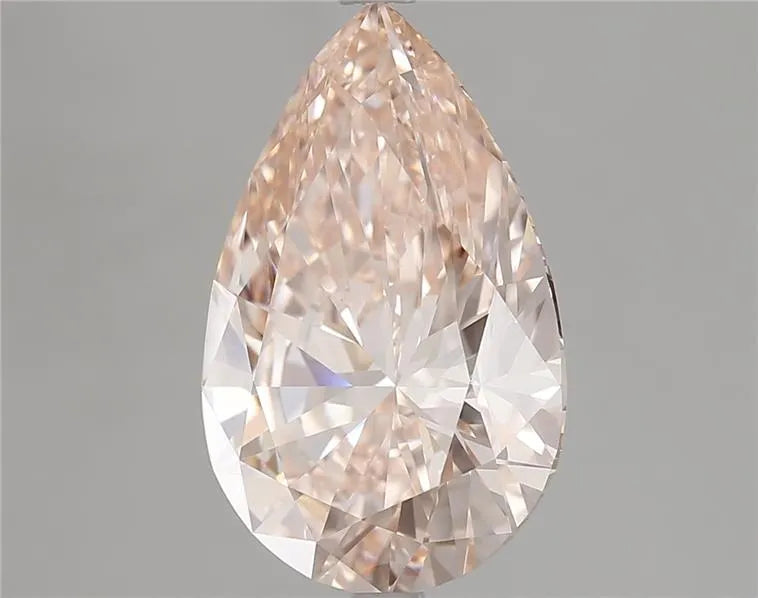 5.04ct Pear Lab Grown Diamond (Colour Fancy Intense Pink, Clarity VS1, IGI Certified)
