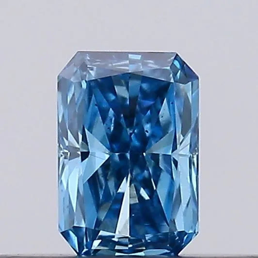 0.17ct Radiant Lab Grown Diamond (Colour Fancy Vivid Blue, Clarity VS2, IGI Certified)