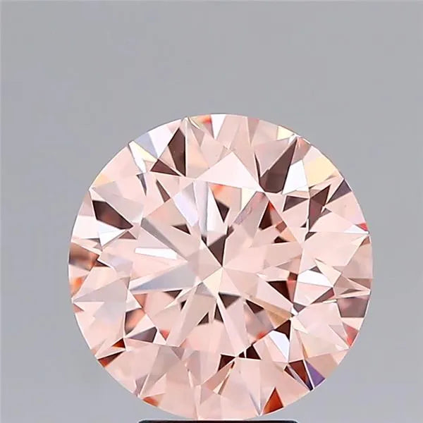 4.50ct Round Lab Grown Diamond (Colour Fancy Intense Pink, Clarity VVS2, Cut ID, IGI Certified)