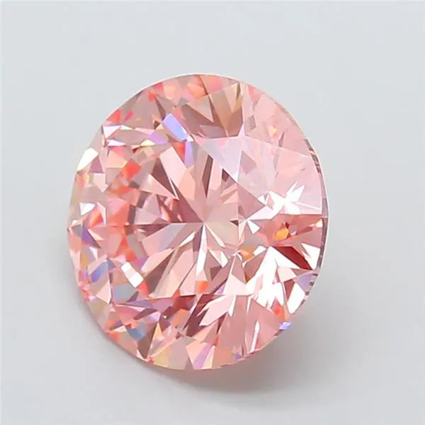 4.51ct Round Lab Grown Diamond (Colour Fancy Intense Pink, Clarity VVS2, Cut EX, IGI Certified)