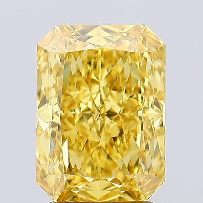 3.04ct Radiant Lab Grown Diamond (Colour Fancy Vivid Yellow, Clarity VS2, IGI Certified)