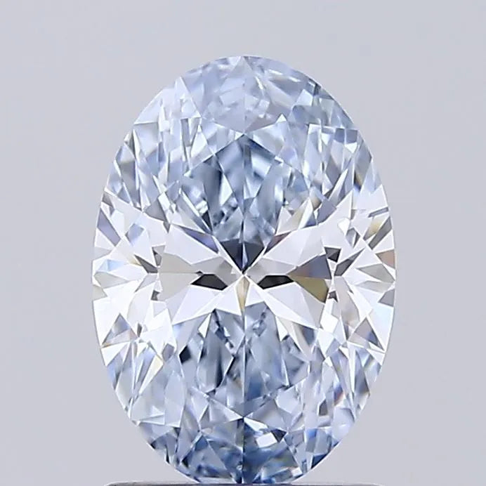 1.27ct Oval Lab Grown Diamond (Colour Fancy Blue, Clarity VS1, IGI Certified)