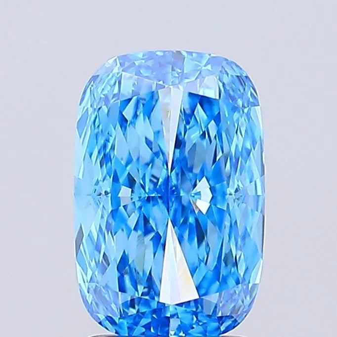 2.22ct Cushion modified Lab Grown Diamond (Colour Fancy Vivid Blue, Clarity VVS2, IGI Certified)