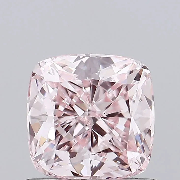 0.90ct Cushion brilliant Lab Grown Diamond (Colour Fancy Pink, Clarity VVS2, IGI Certified)