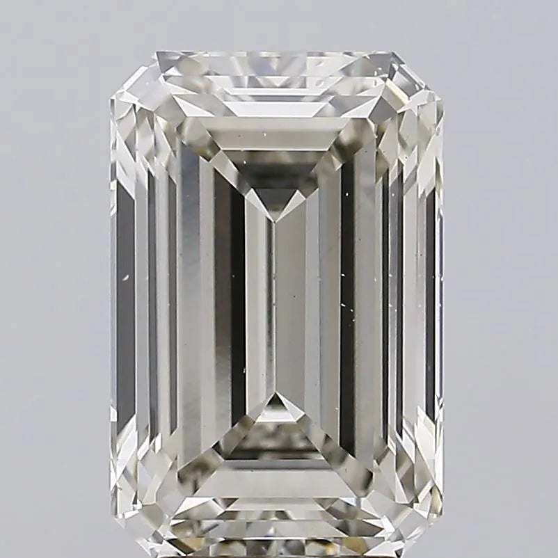 4.00ct Emerald Lab Grown Diamond (Colour K, Clarity SI1, IGI Certified)