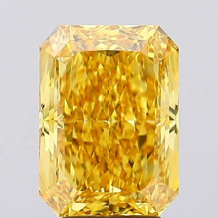 4.52ct Radiant Lab Grown Diamond (Colour Fancy Vivid Yellow, Clarity VS1, IGI Certified)
