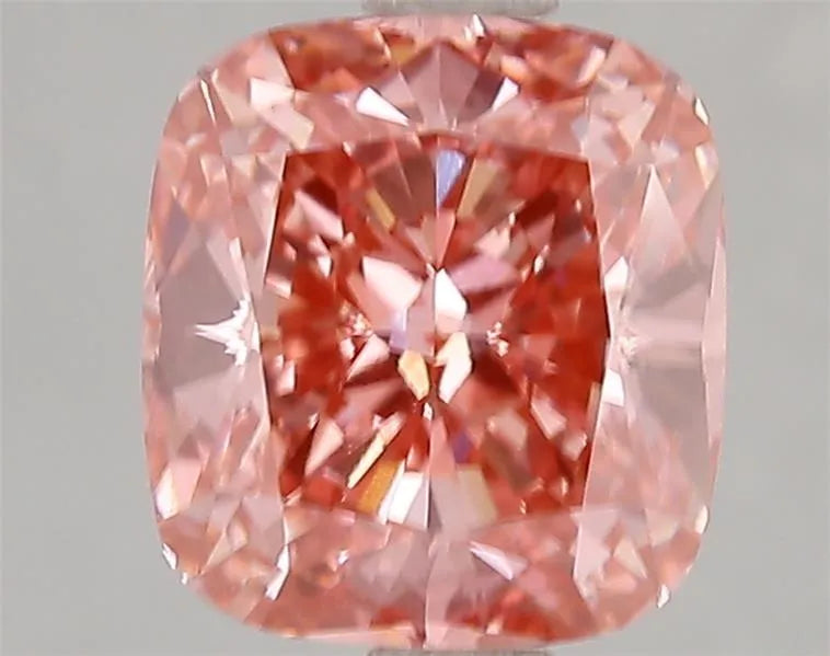 3.12ct Cushion modified Lab Grown Diamond (Colour Fancy Vivid Pink, Clarity VVS2, IGI Certified)