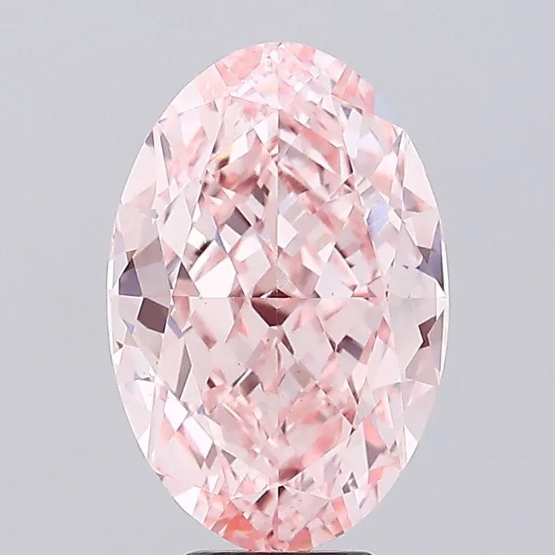 8.66ct Oval Lab Grown Diamond (Colour Fancy Vivid Pink, Clarity VS1, IGI Certified)