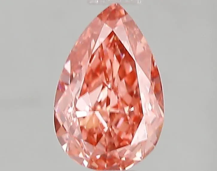 1.01ct Pear Lab Grown Diamond (Colour Fancy Vivid Pink, Clarity VS1, IGI Certified)