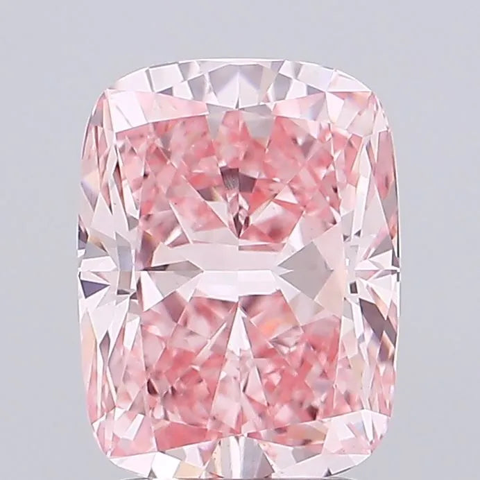 2.62ct Cushion modified Lab Grown Diamond (Colour Fancy Vivid Pink, Clarity VVS2, IGI Certified)